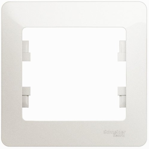 Рамка горизонтальная Systeme Electric Glossa 1-м. перламутр картинка